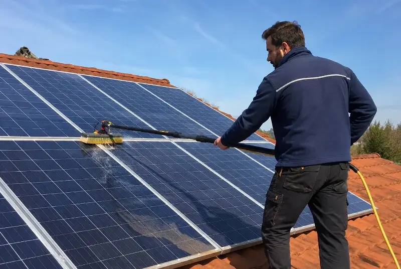 Nettoyage et entretien de panneaux solaires à Château-Gaillard